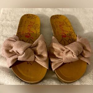 Blowfish girls Pink Slide Sandals